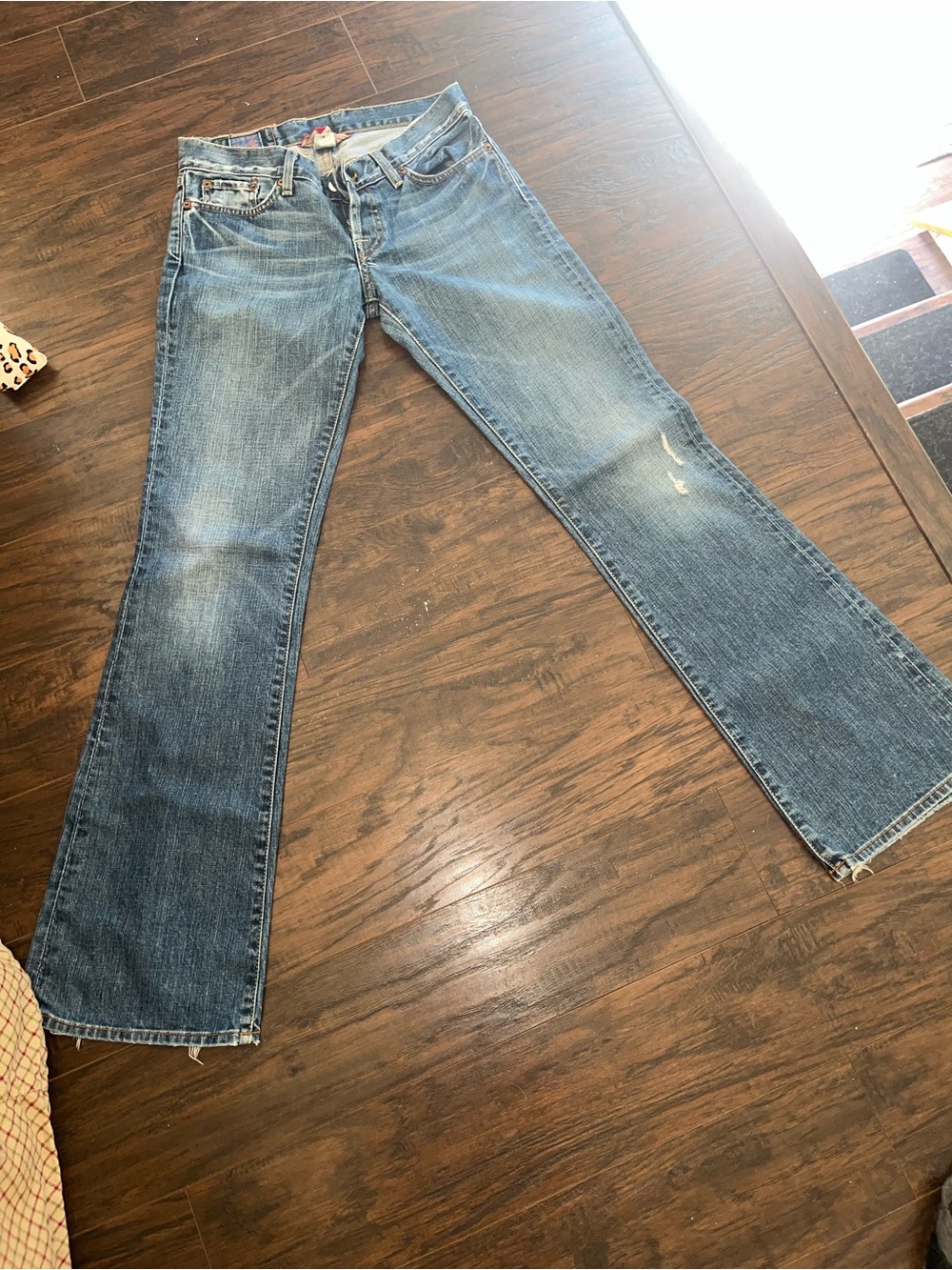 Vintage Y2K Lucky Brand Medium Blue Flare Jeans